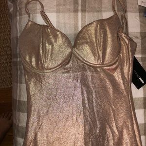 SALE: LAST CHANCE- Rosegold midi dress